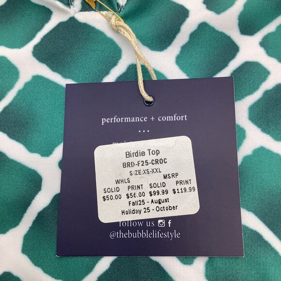 The Bubble‎ Womens Birdie Golf Tennis Polo Top Size Medium NWT - Picture 6 of 9